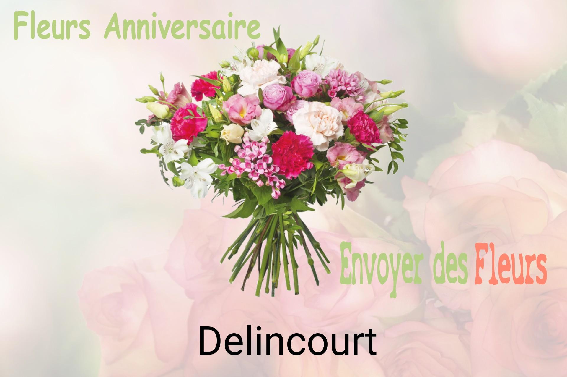 Bouquet de fleurs d’anniversaire livré à Delincourt